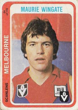 1979 Scanlens VFL #84 Maurie Wingate Front